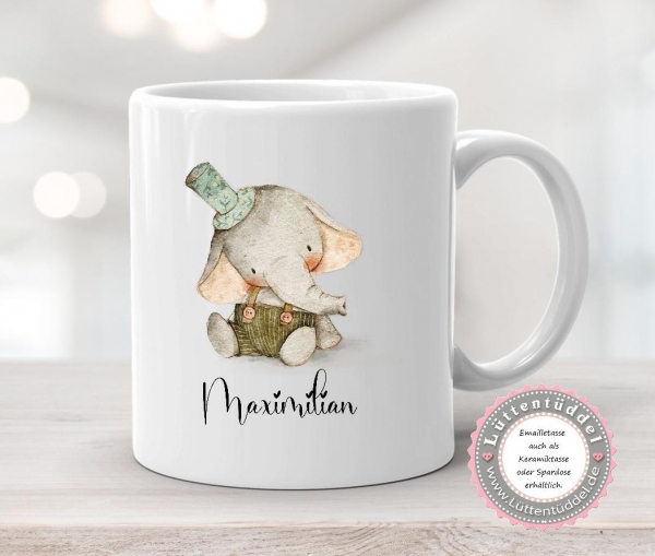 Spardose Keramik Elefant Vintage viele Varianten möglich  personalisiert mit Name Kindergarten Geburt Taufe Kindergartenkind Einschulung Geburtstag von Lüttentüddel®